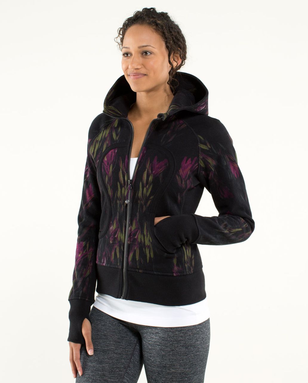 Lululemon Scuba Hoodie *Stretch (Lined Hood) - Midnight Iris Multi / Black