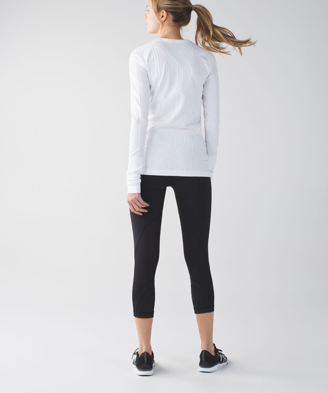 Lululemon Run Inspire Crop II Block-It Pocket Leggings Women Size