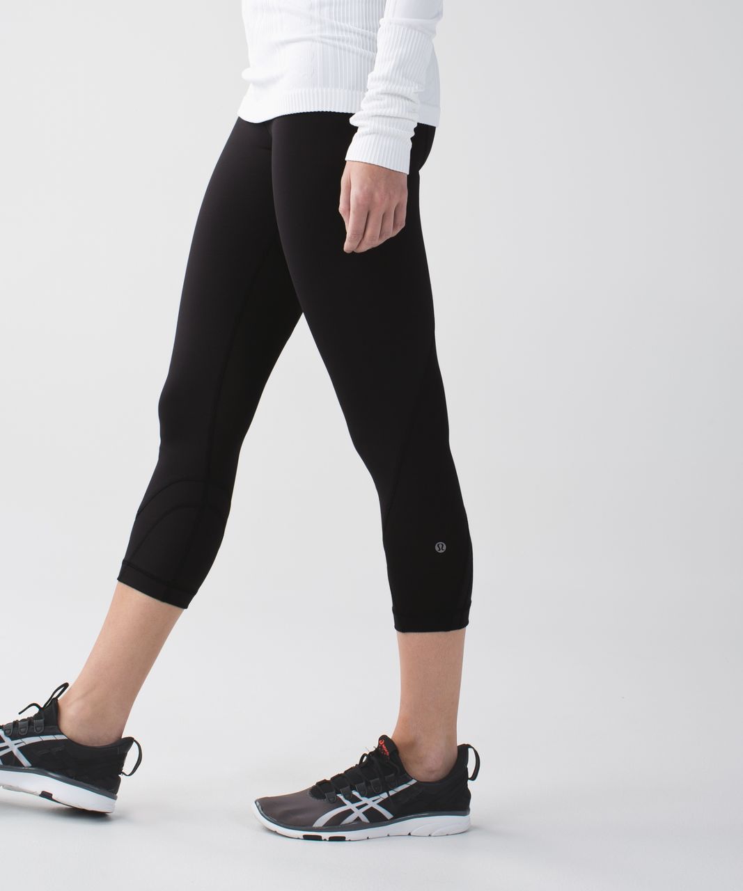 Lululemon Run Inspire Crop II Block-It Pocket Leggings Women Size 4