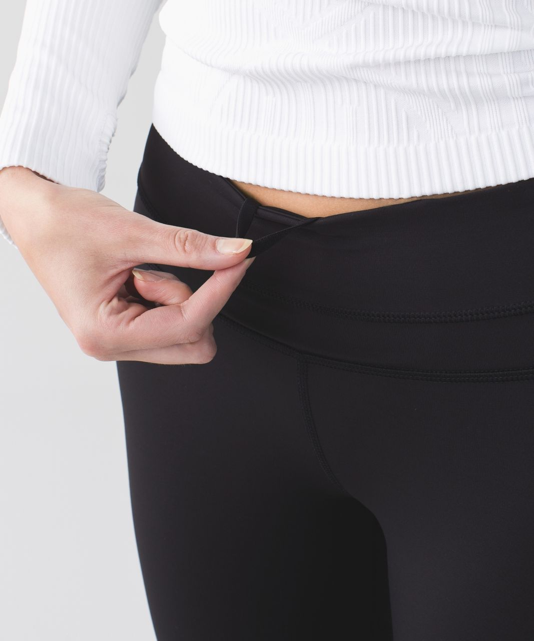 Lululemon Run Inspire Crop II Block-It Pocket Leggings Women Size