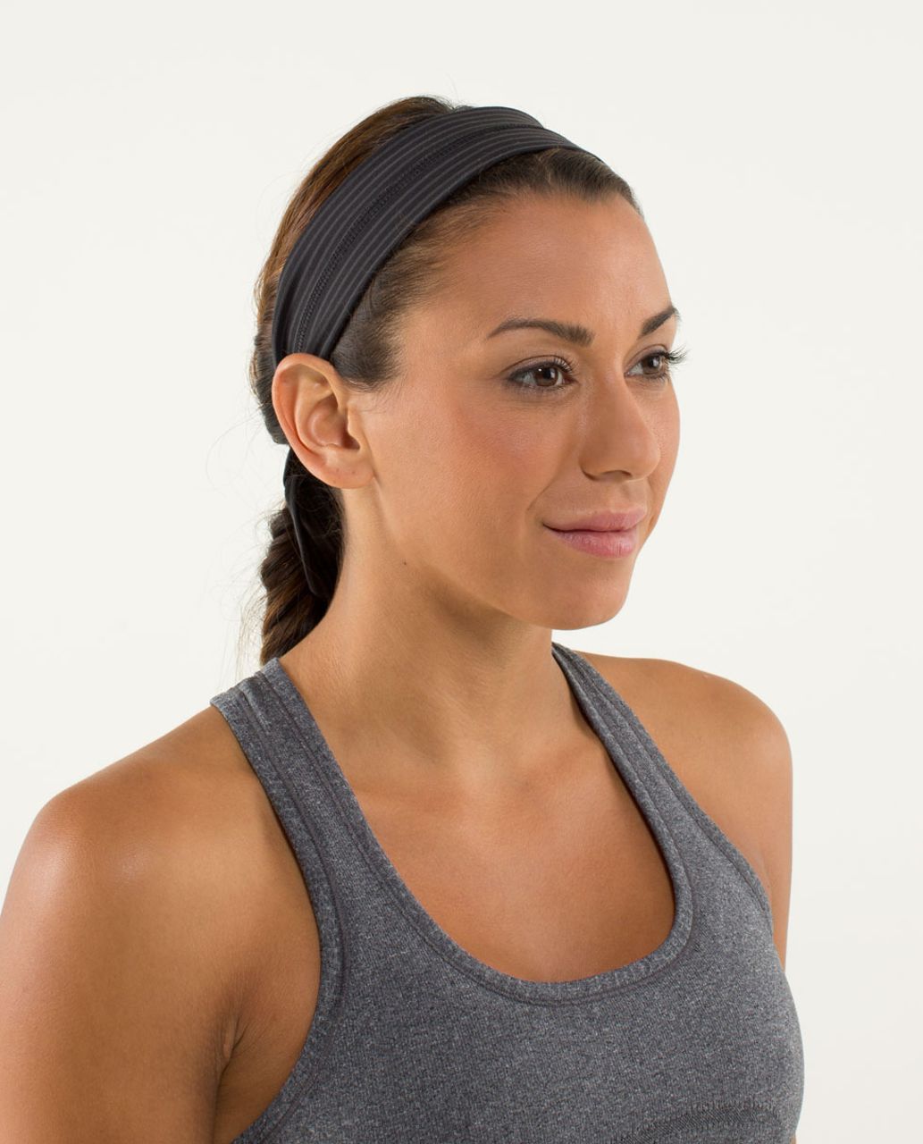 Lululemon Get Sweaty Headband - Hyper Stripe Black