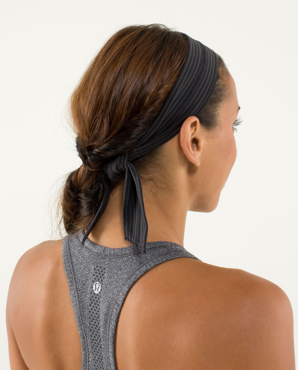 Lululemon Get Sweaty Headband - Hyper Stripe Black