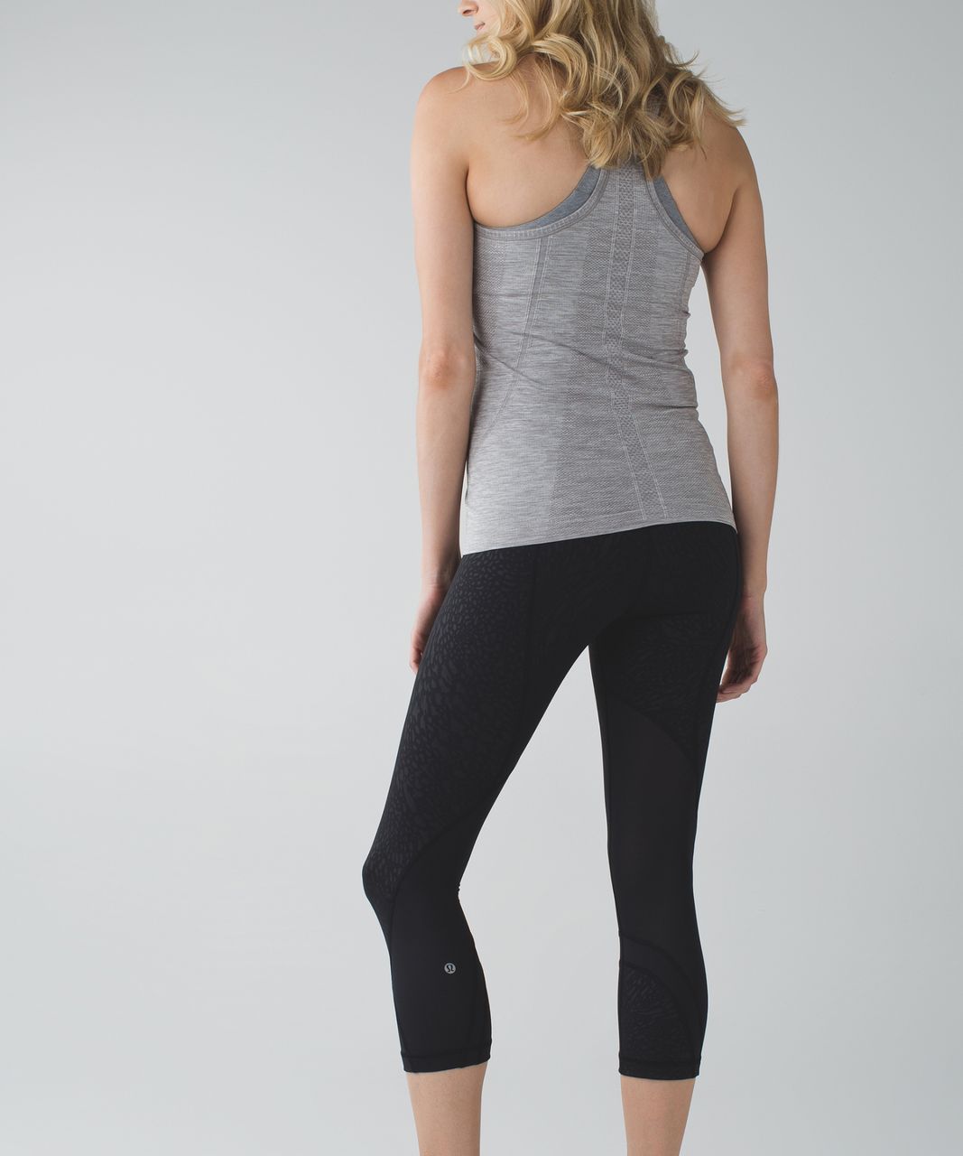 Lululemon Run: Inspire Crop II *Full-On Luxtreme *Block-It Pocket - Watermark Embossed Black