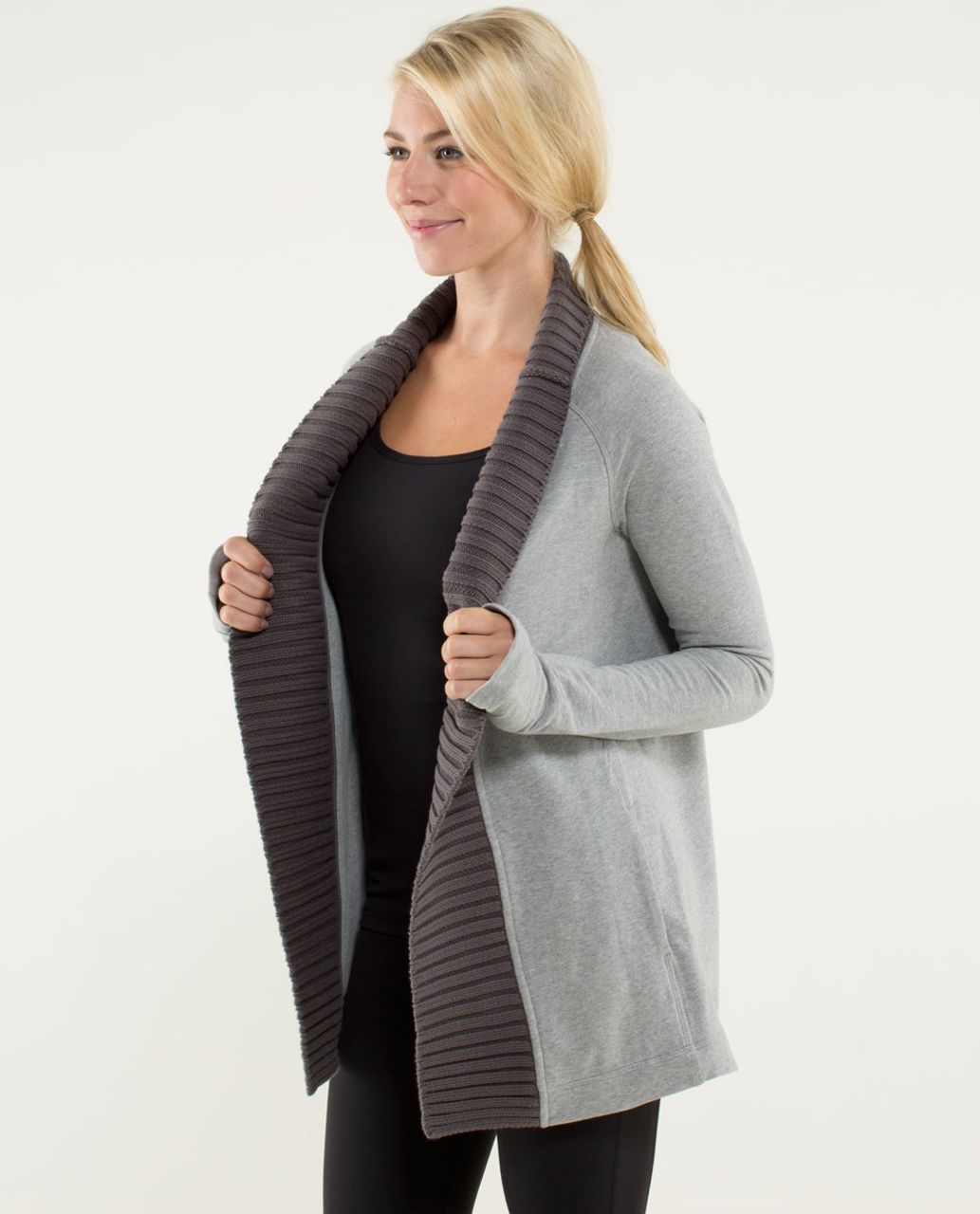 Lululemon Bliss Break Wrap - Heathered Medium Grey / Silver Spoon / Soot Light