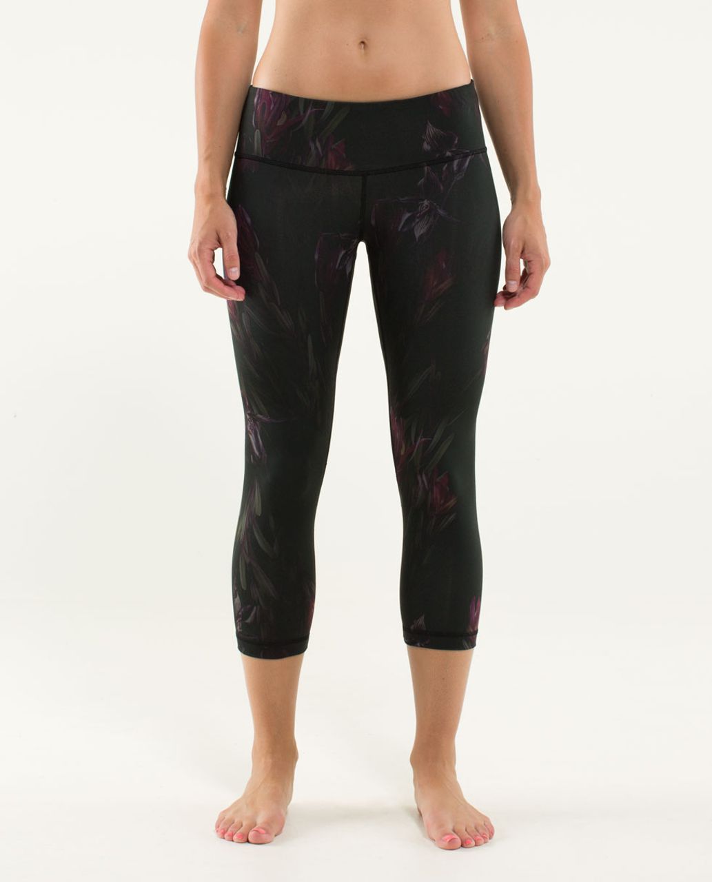 Lululemon Wunder Under Crop III - Scatter Star Arctic Grey Black - lulu  fanatics