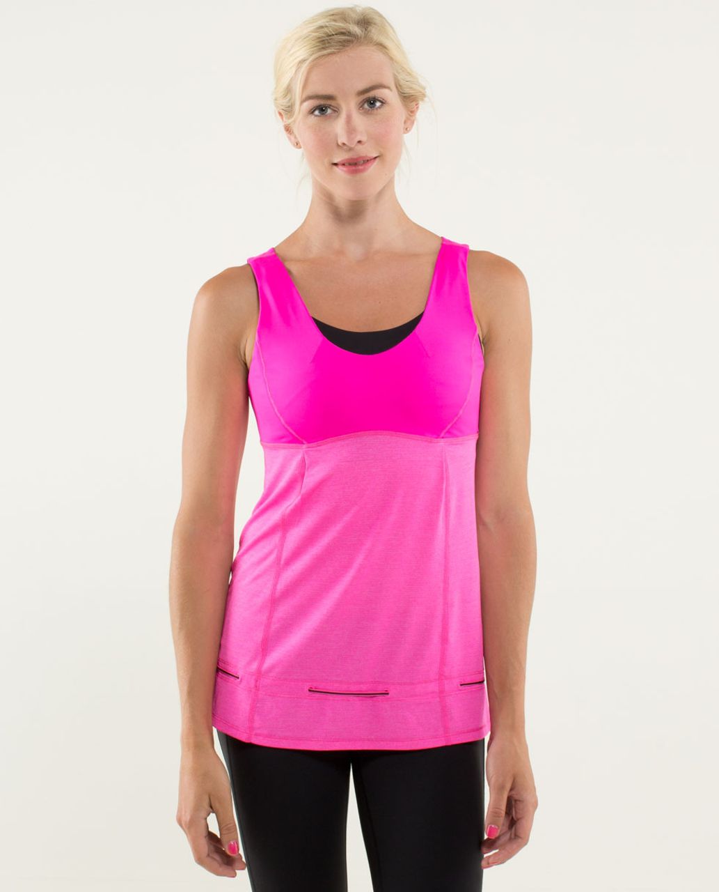 Lululemon Hustle & Bustle Tank - Heathered Raspberry Glo Light / Raspberry Glo Light