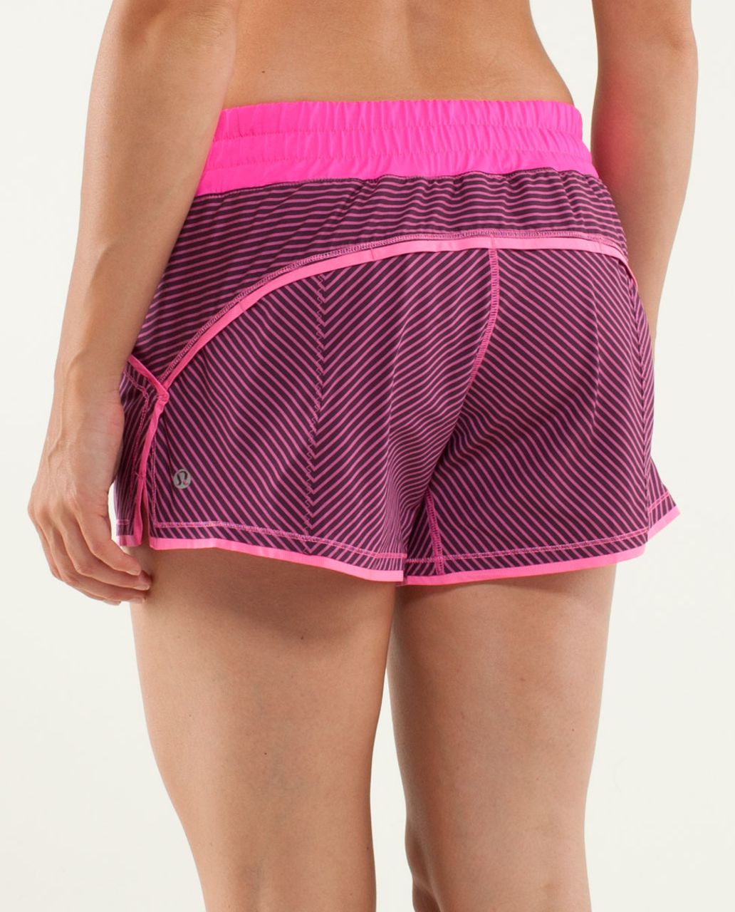 Lululemon Shake & Break Short - Hyper Stripe Raspberry Glo Light / Raspberry Glo Light