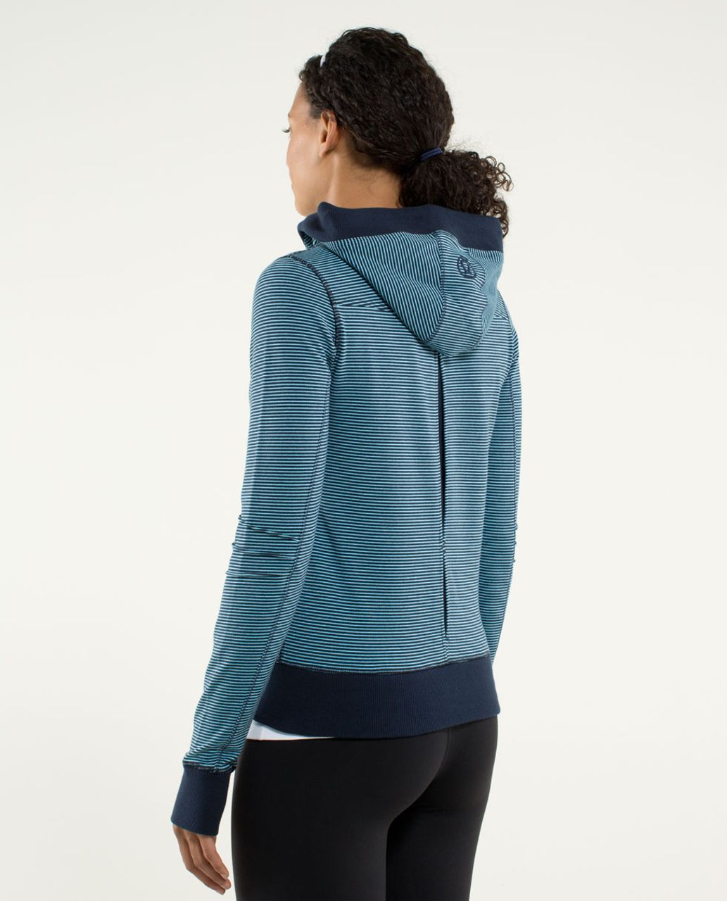 Lululemon Bliss Break Hoodie - Wagon Stripe Inkwell Blue Moon / Inkwell