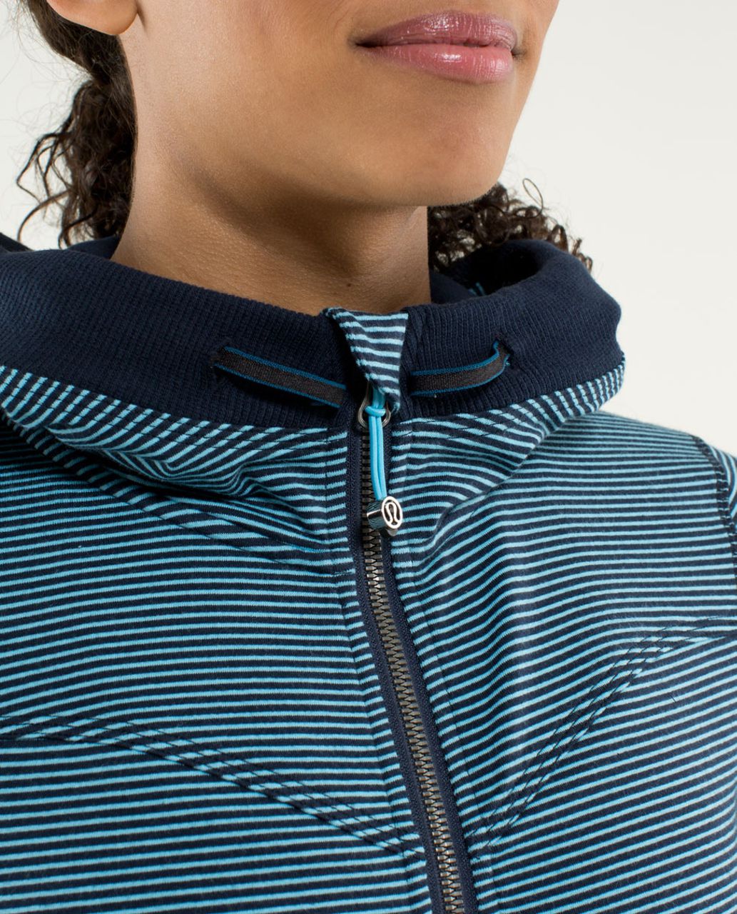 Lululemon Bliss Break Hoodie - Wagon Stripe Inkwell Blue Moon / Inkwell