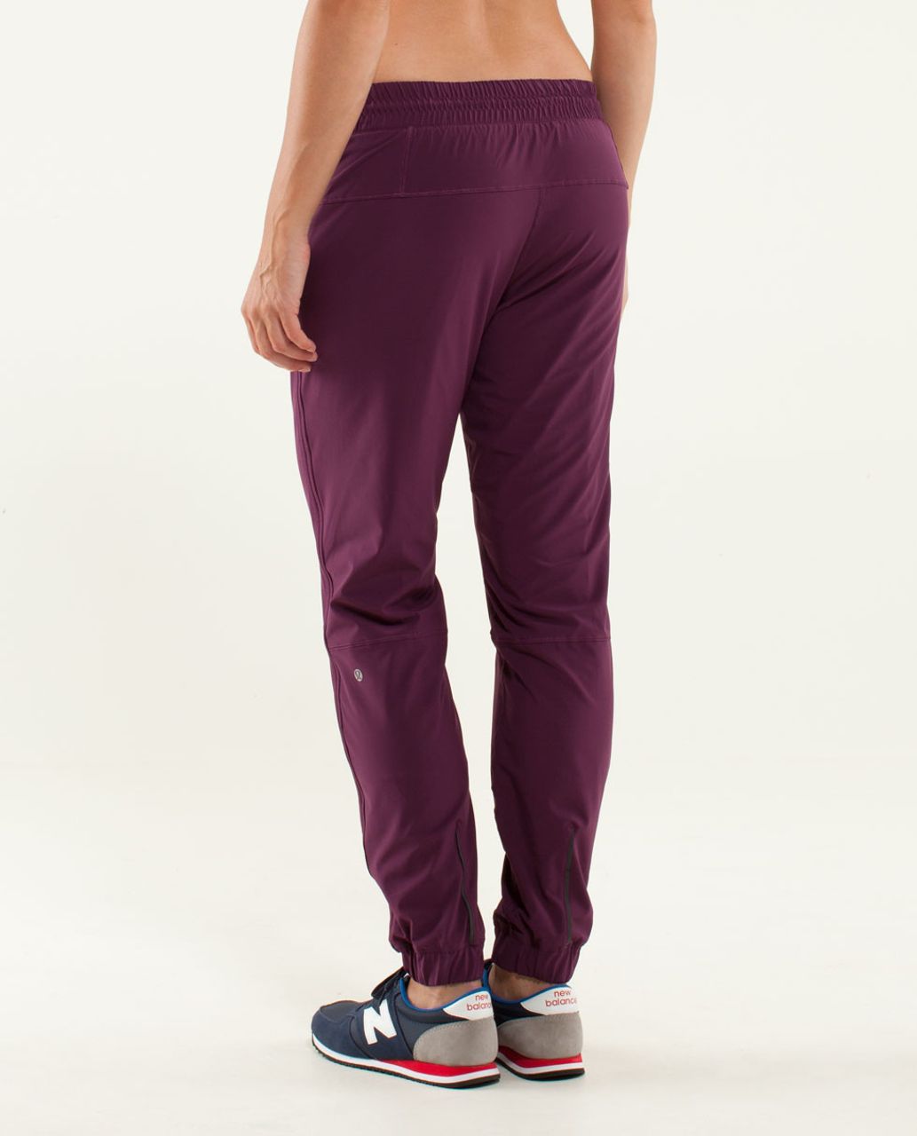 Lululemon Track To Reality Pant - Plum / Pow Stripe Raspberry Glo Light