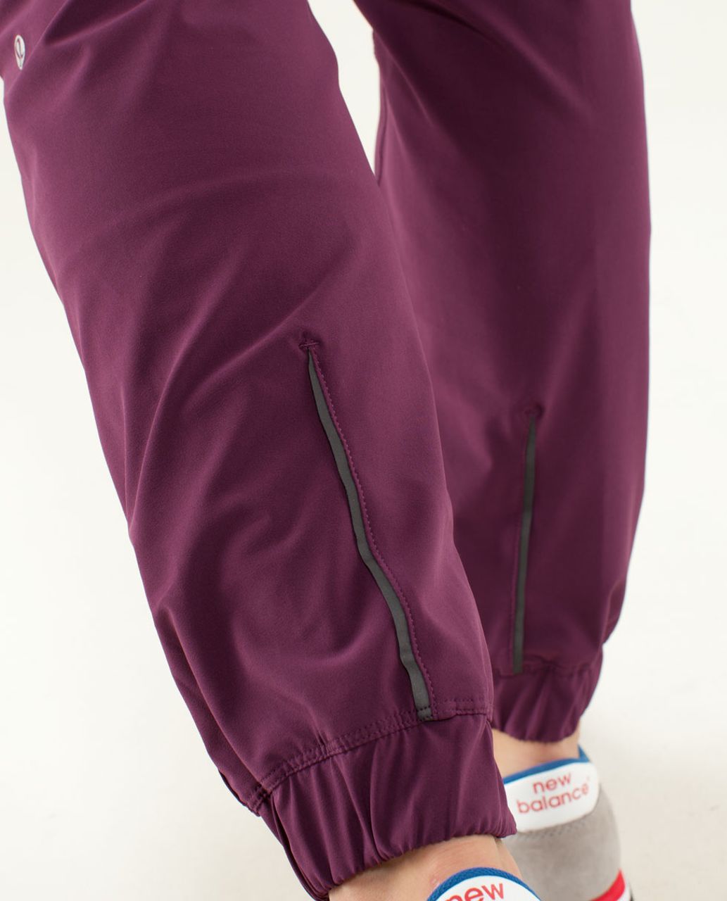 Lululemon Track To Reality Pant - Plum / Pow Stripe Raspberry Glo Light