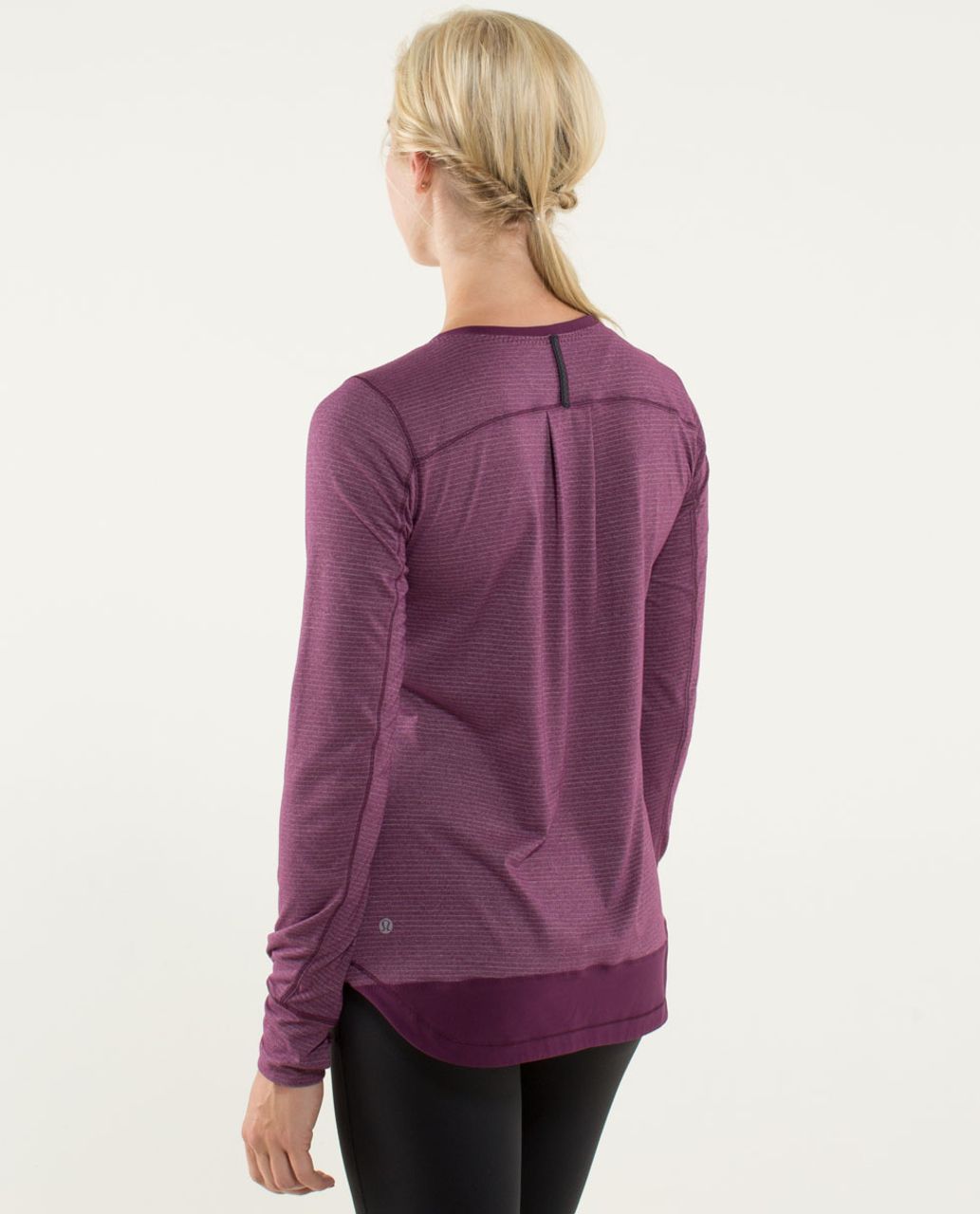 Lululemon Race Me Long Sleeve - Heathered Plum /  Plum