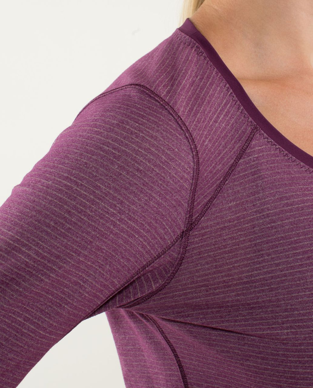 Lululemon Race Me Long Sleeve - Heathered Plum /  Plum