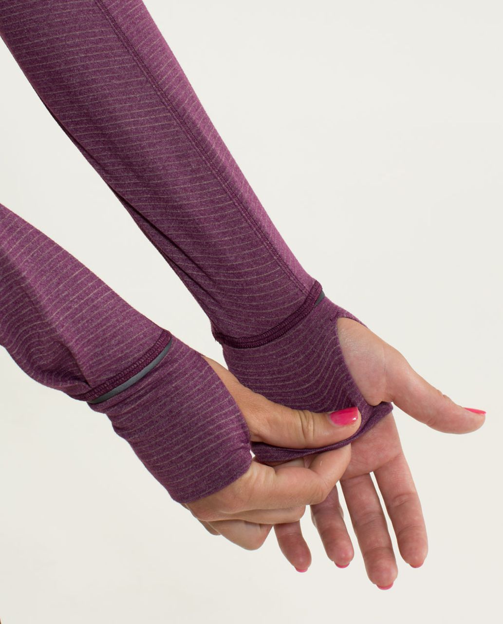 Lululemon Race Me Long Sleeve - Heathered Plum /  Plum