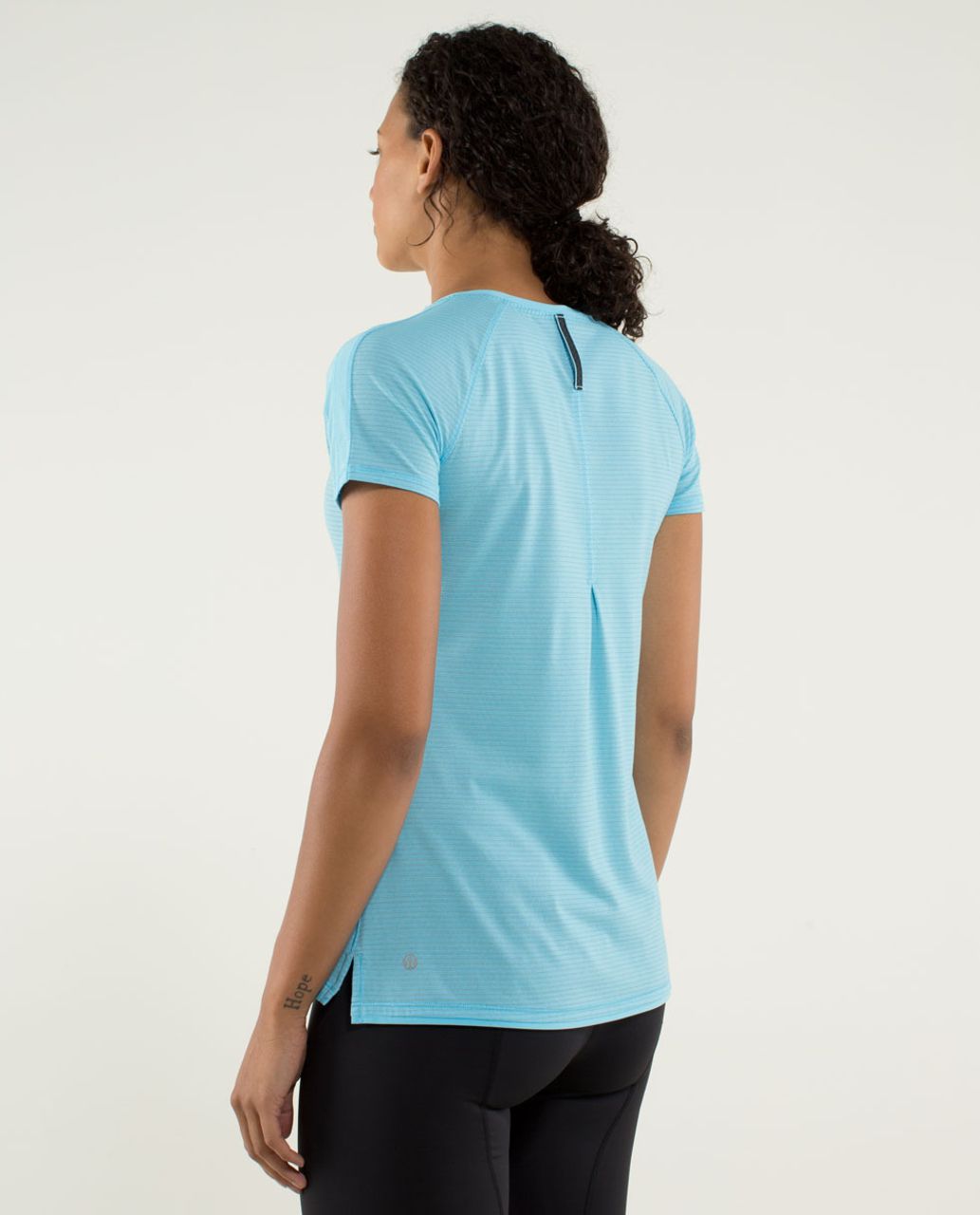 Lululemon Race Me Short Sleeve - Heathered Blue Moon