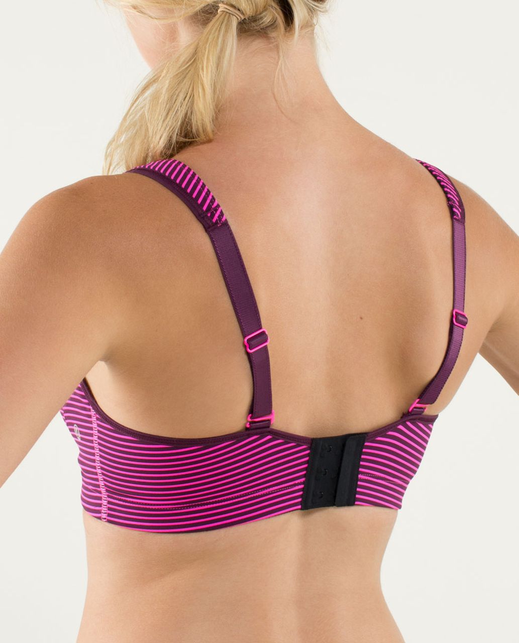 Lululemon Ta Ta Tamer II - Hyper Stripe Raspberry Glo Light / Plum / Black