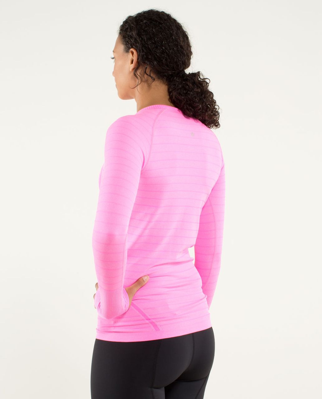 Lululemon Run:  Swiftly Tech Long Sleeve - Heathered Raspberry Glo Light