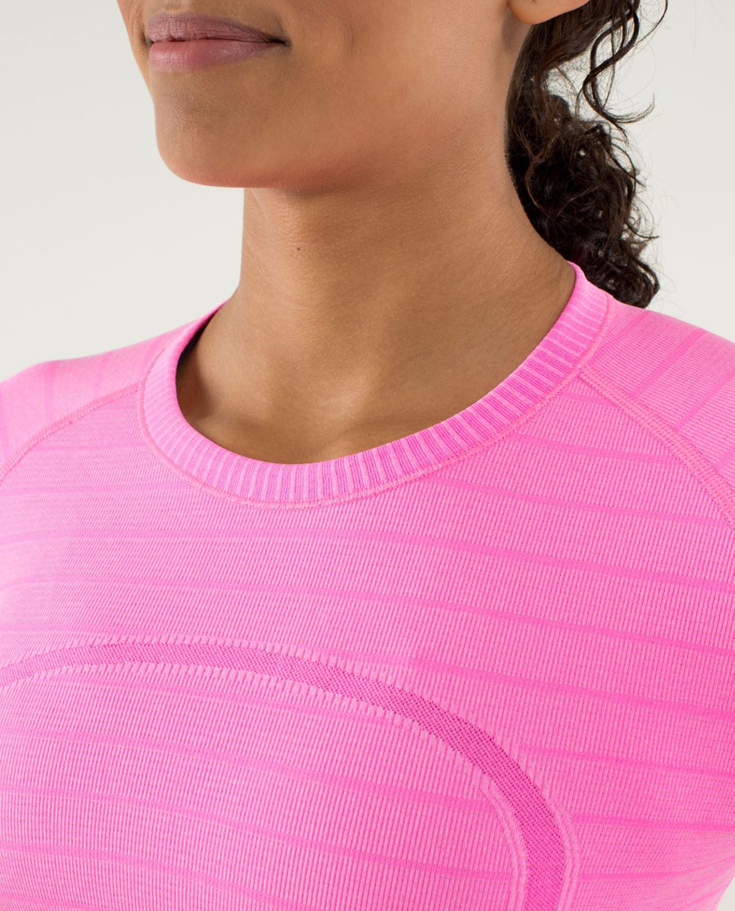 Lululemon Run:  Swiftly Tech Long Sleeve - Heathered Raspberry Glo Light