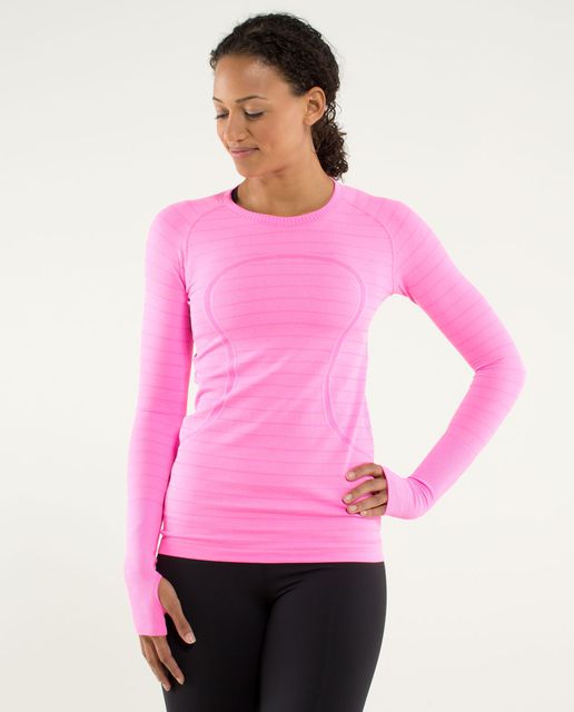 Lululemon Swiftly Tech Long Sleeve 2.0 - Dark Red / Dark Red - lulu ...