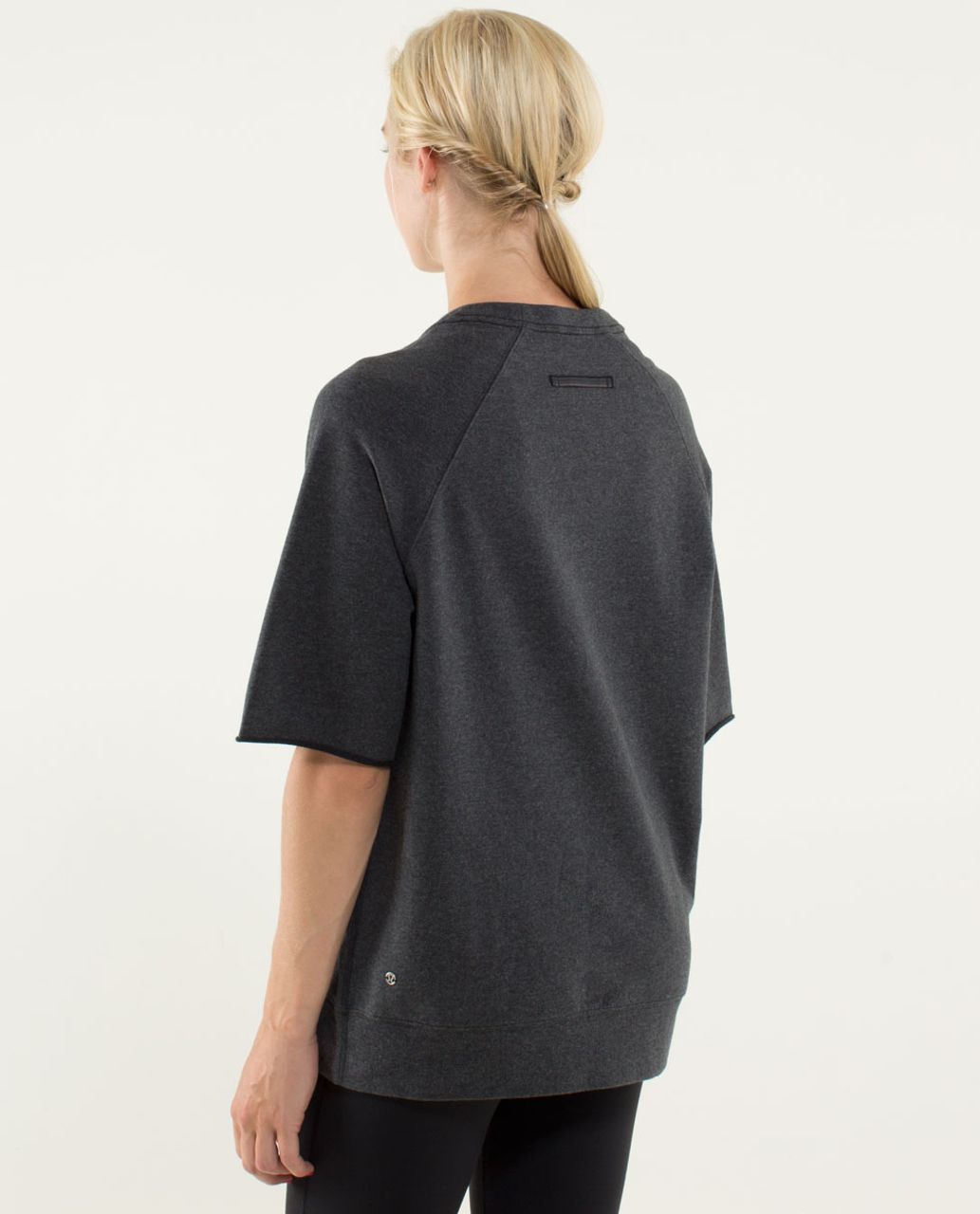 Lululemon Half Cut Pullover - Heathered Black /  Black