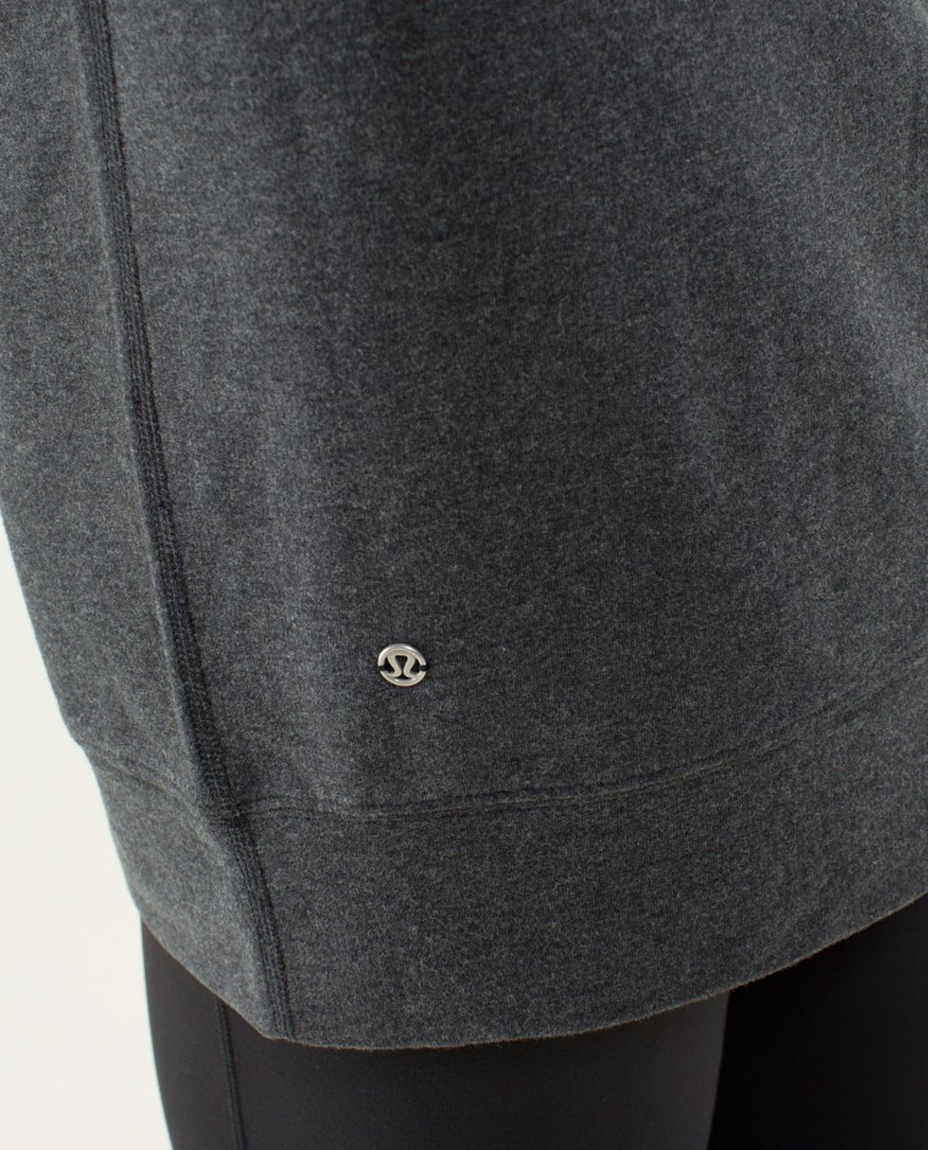 Lululemon Half Cut Pullover - Heathered Black /  Black