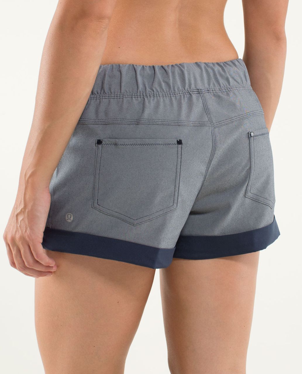 Lululemon Play All Day Short - Inkwell / White