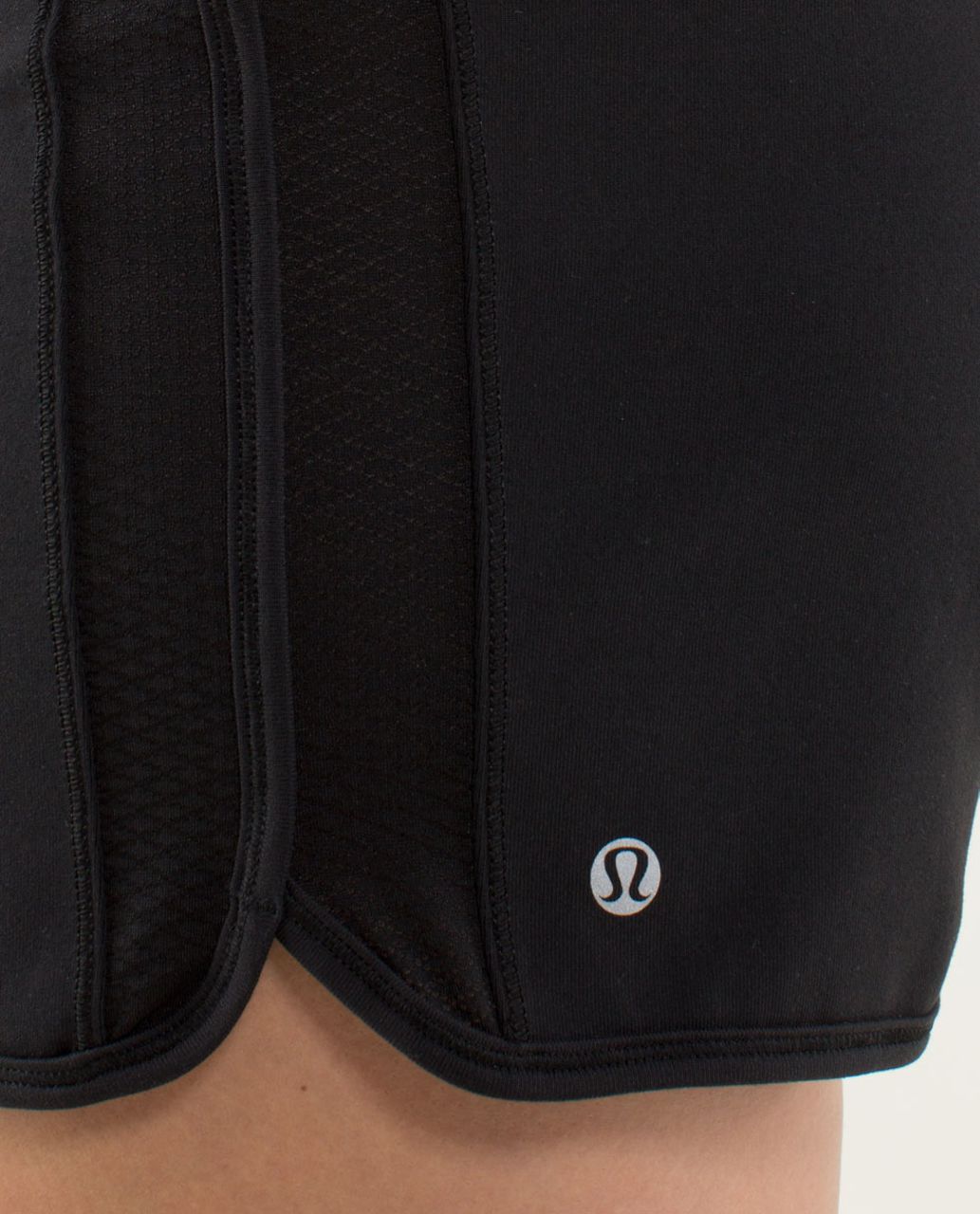 Lululemon Astro Short - Black / Split Pea / Pow Stripe Split Pea