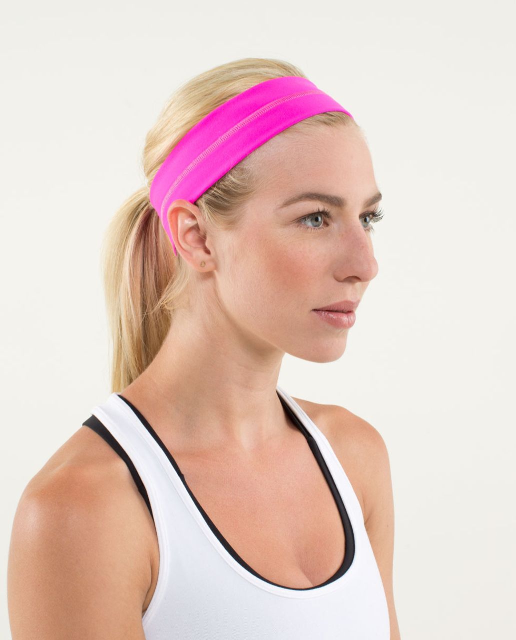 Lululemon Fly Away Tamer Headband - Raspberry Glo Light