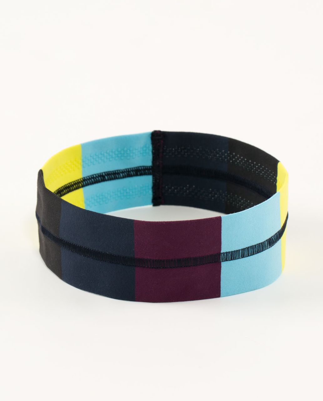 Lululemon Fly Away Tamer Headband - Pow Stripe Split Pea