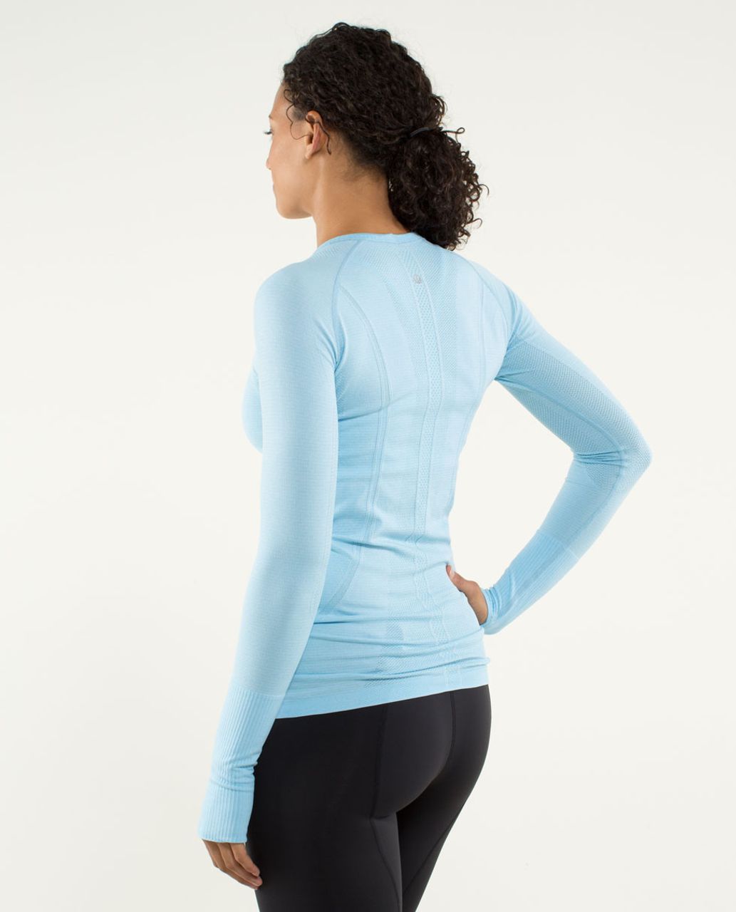 Lululemon Run: Swiftly Tech Long Sleeve - Heathered Blue Moon - lulu ...