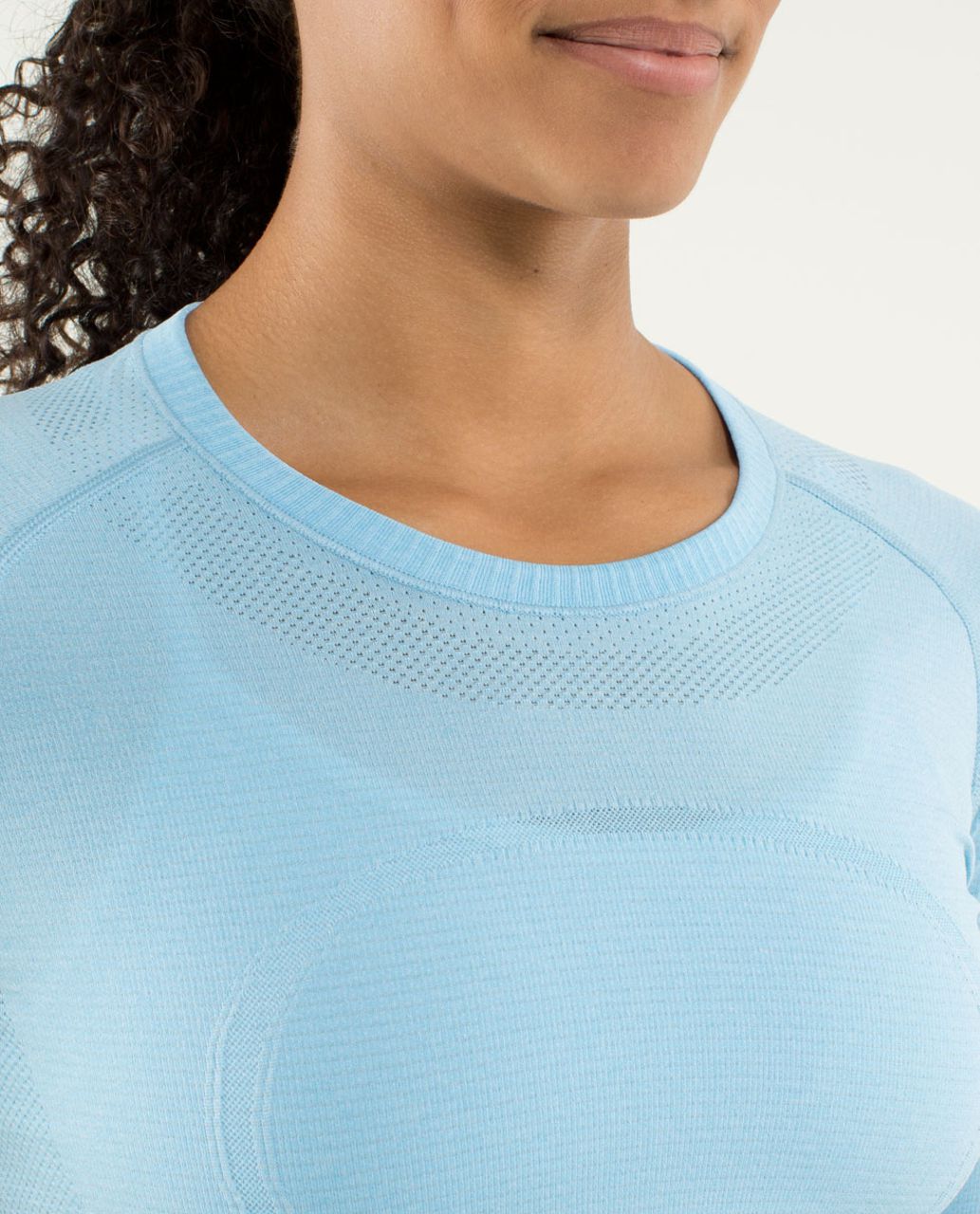 Lululemon Run:  Swiftly Tech Long Sleeve - Heathered Blue Moon