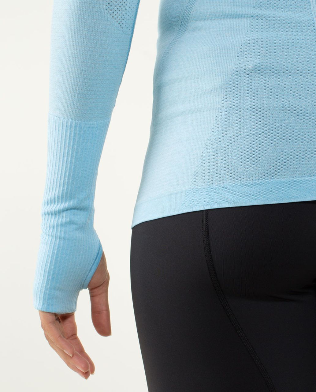 Lululemon Run: Swiftly Tech Long Sleeve - Heathered Blue Moon - lulu ...