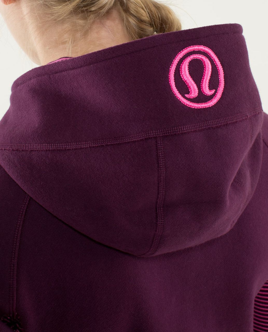 Lululemon Scuba Hoodie *StretchHyper Stripe Printed Afterglo /Plum