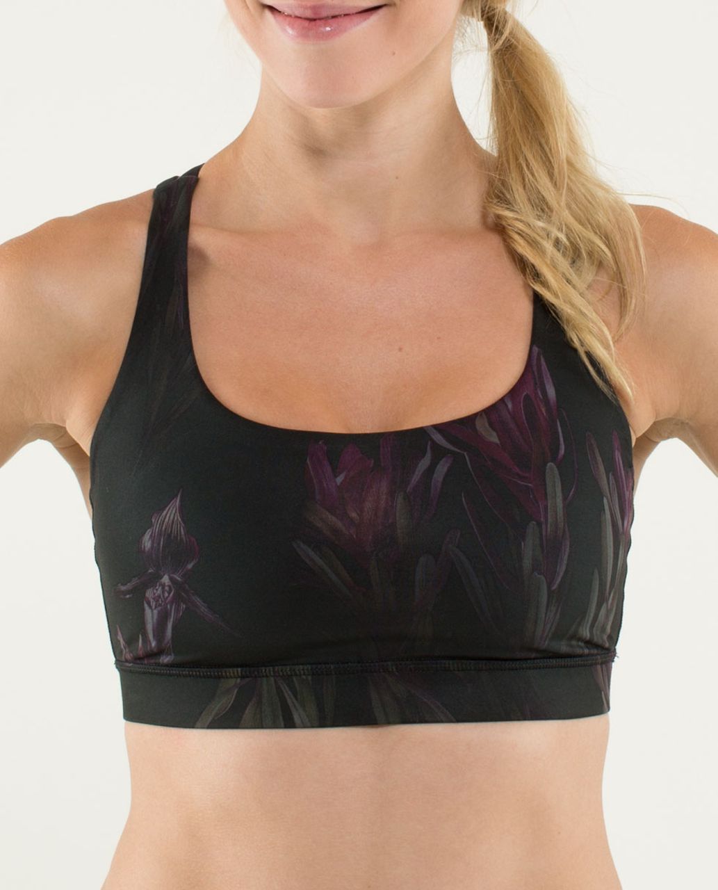 Lululemon Energy Bra - Midnight Iris Multi / Black