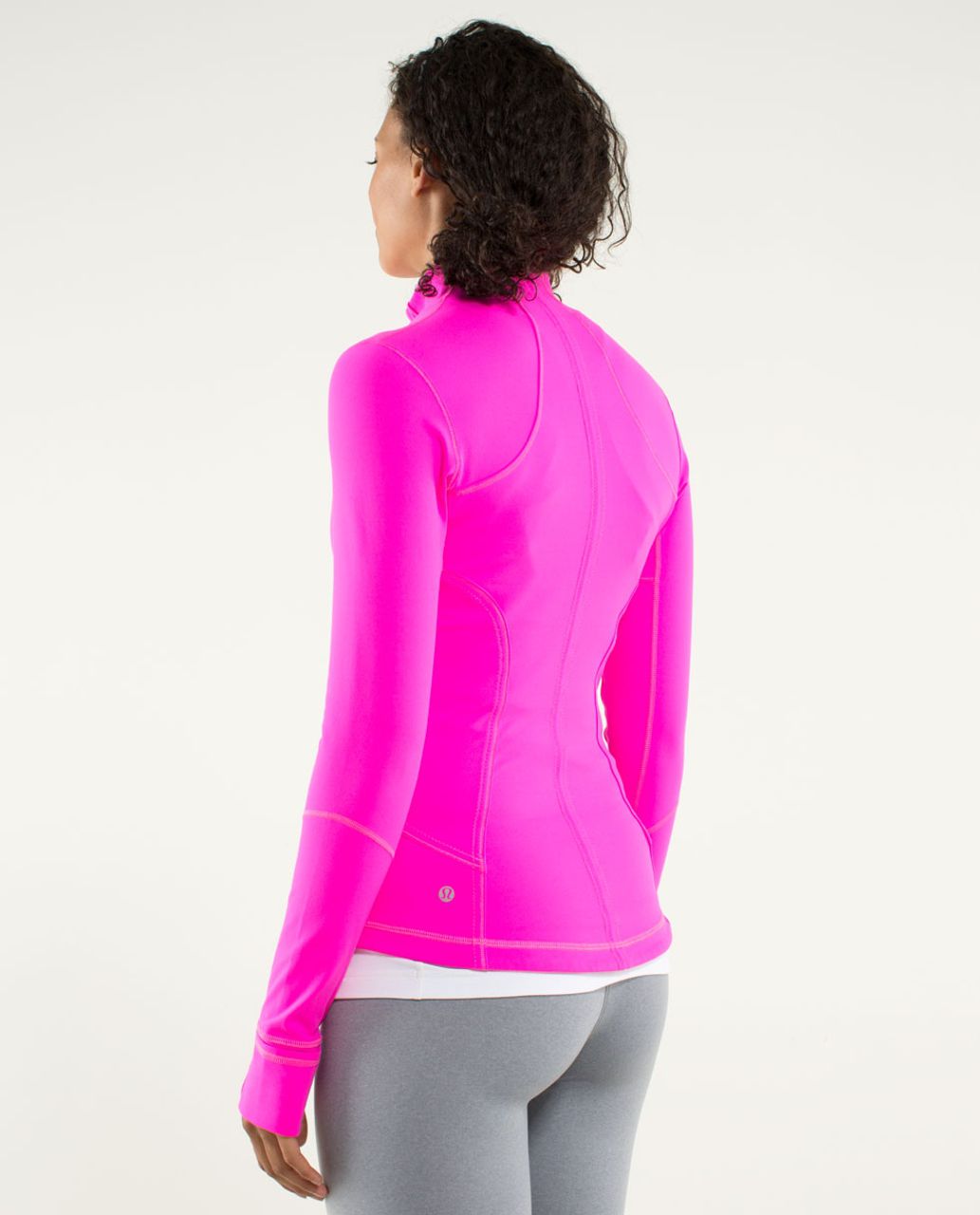 Lululemon Forme Jacket *Cuffins - Raspberry Glo Light / Hyper Stripe Raspberry Glo Light