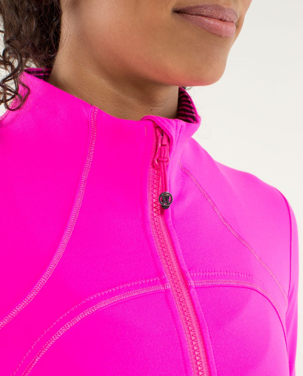 Lululemon Forme Jacket *Cuffins - Raspberry Glo Light / Hyper Stripe Raspberry Glo Light