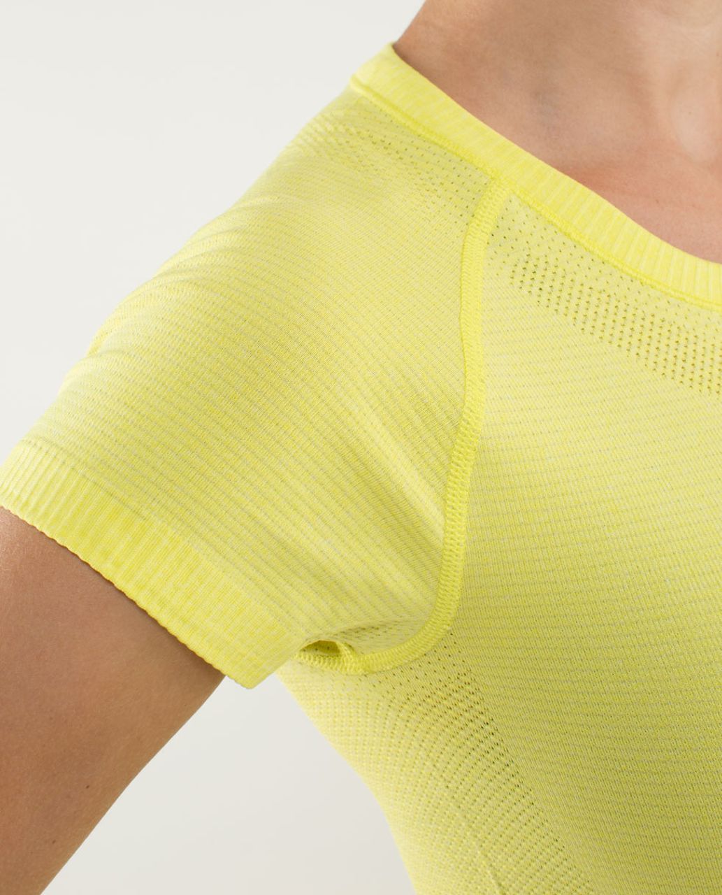 Lululemon Run:  Swiftly Tech Short Sleeve - Heathered Split Pea