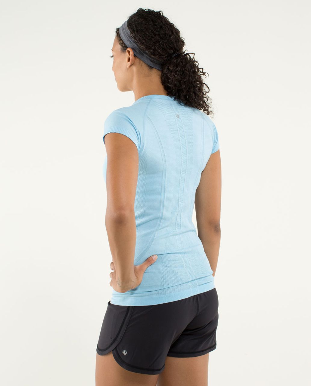 Lululemon Run:  Swiftly Tech Short Sleeve - Heathered Blue Moon