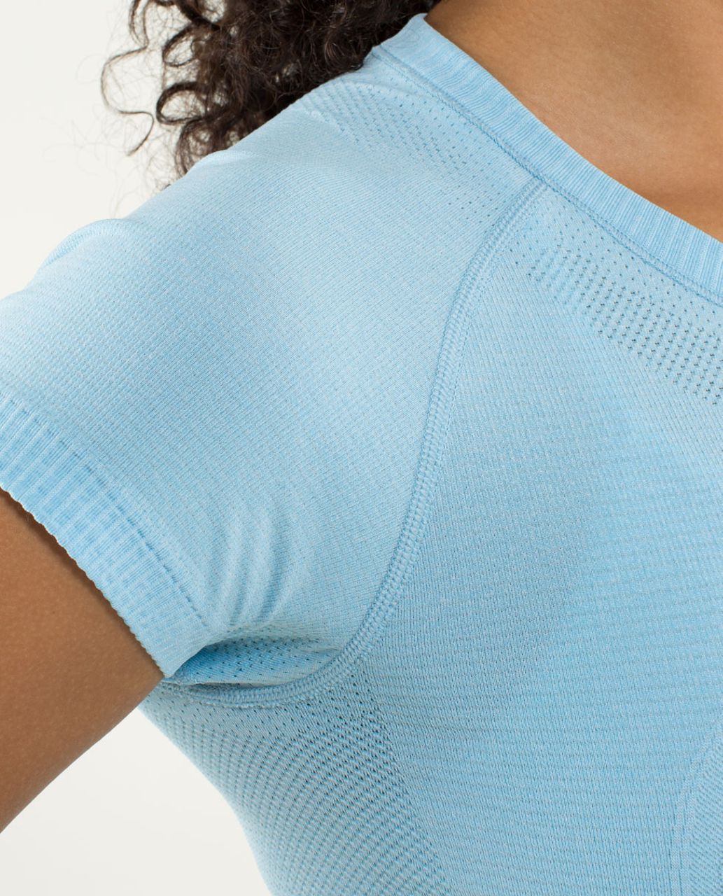 Lululemon Run:  Swiftly Tech Short Sleeve - Heathered Blue Moon