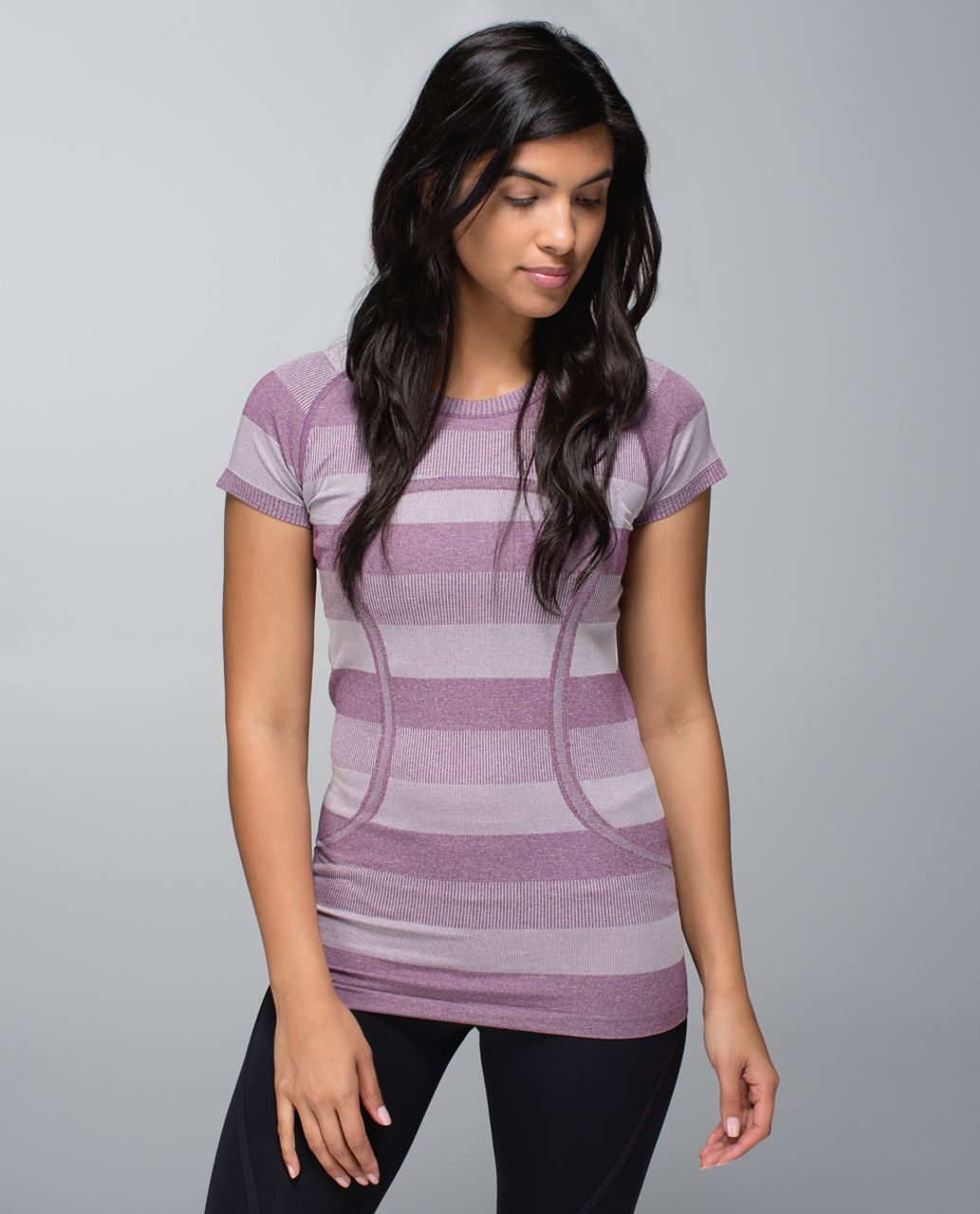 Lululemon Run: Swiftly Tech Short Sleeve - Heathered Plum - lulu