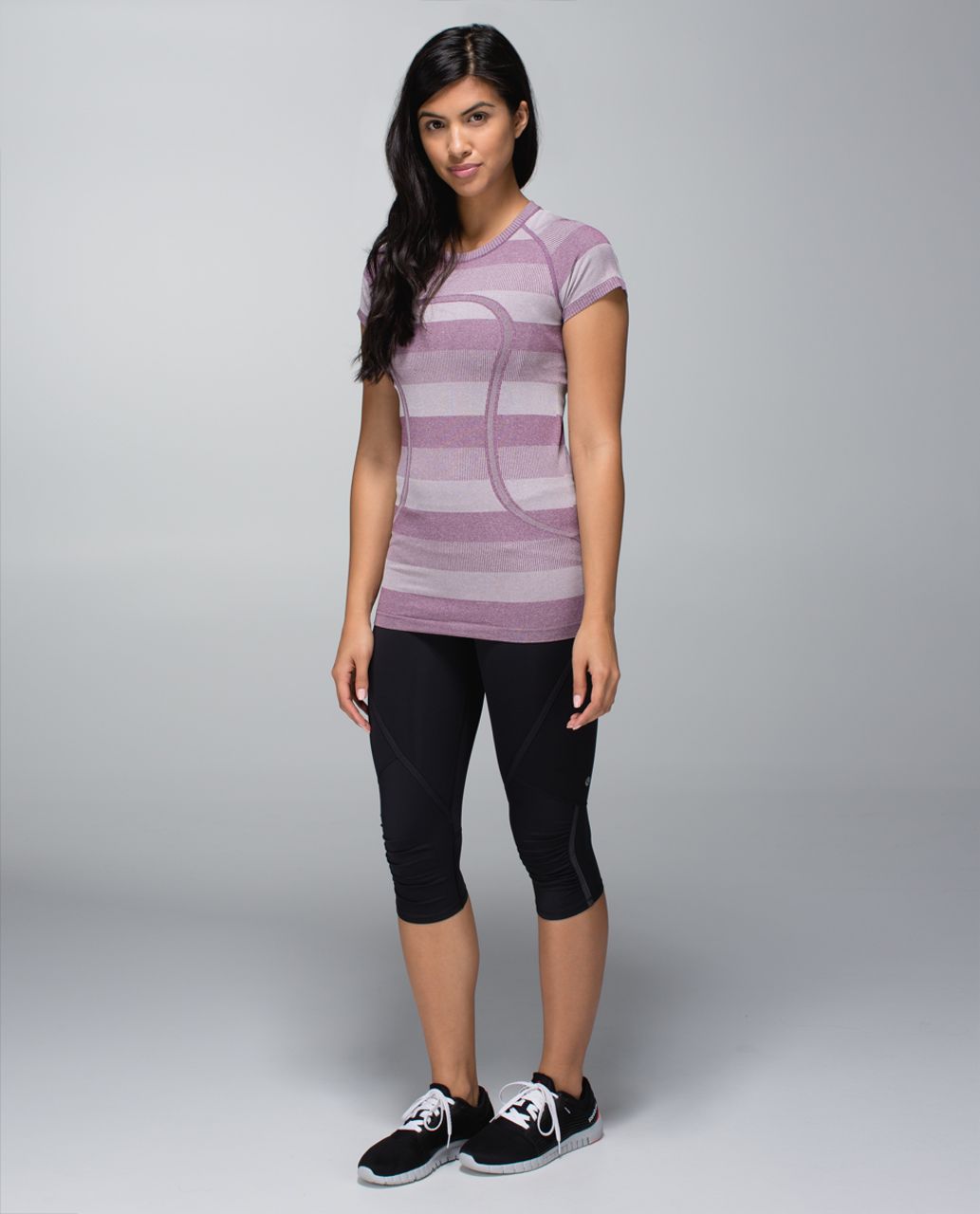 Lululemon Run:  Swiftly Tech Short Sleeve - Heathered Plum