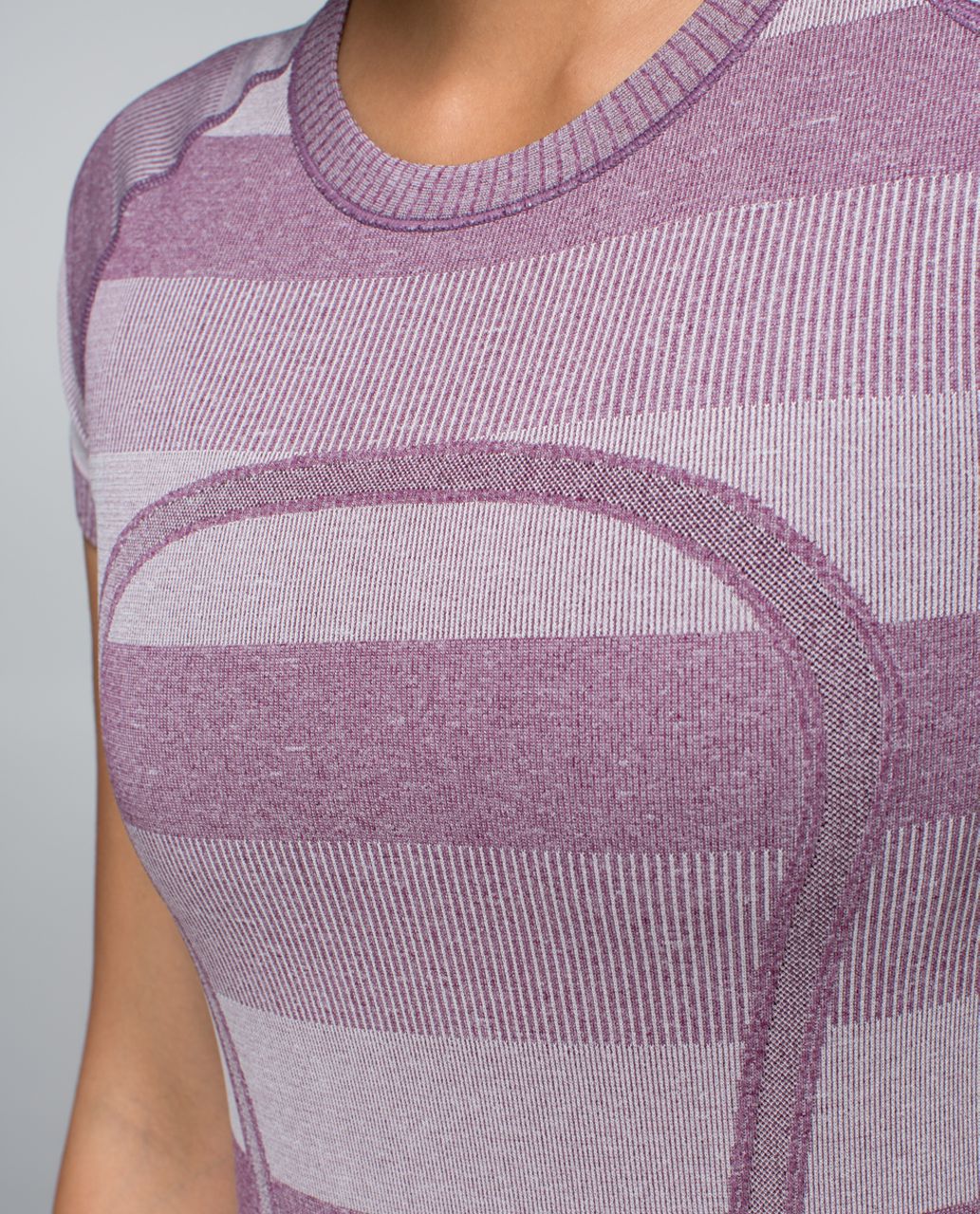 Lululemon Run:  Swiftly Tech Short Sleeve - Heathered Plum