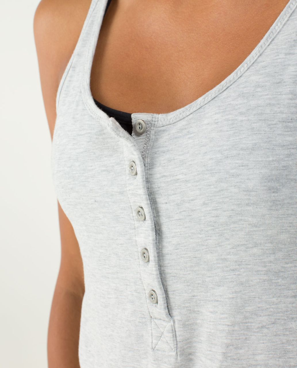 Lululemon Heart Opener Tank - Heathered Light Grey