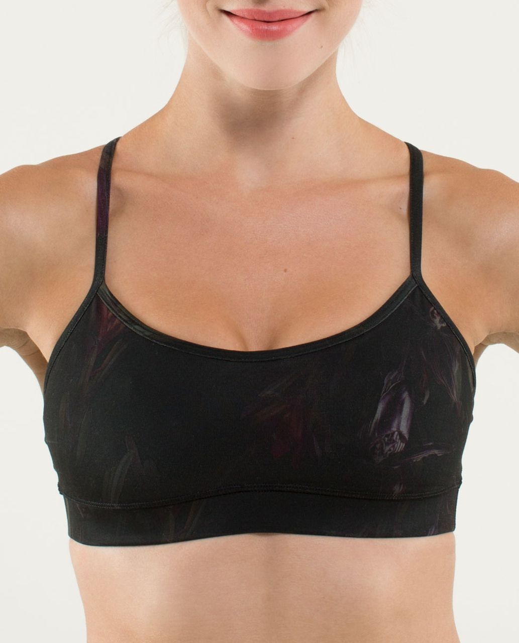 Lululemon Flow Y Bra IV - Midnight Iris Multi / Black