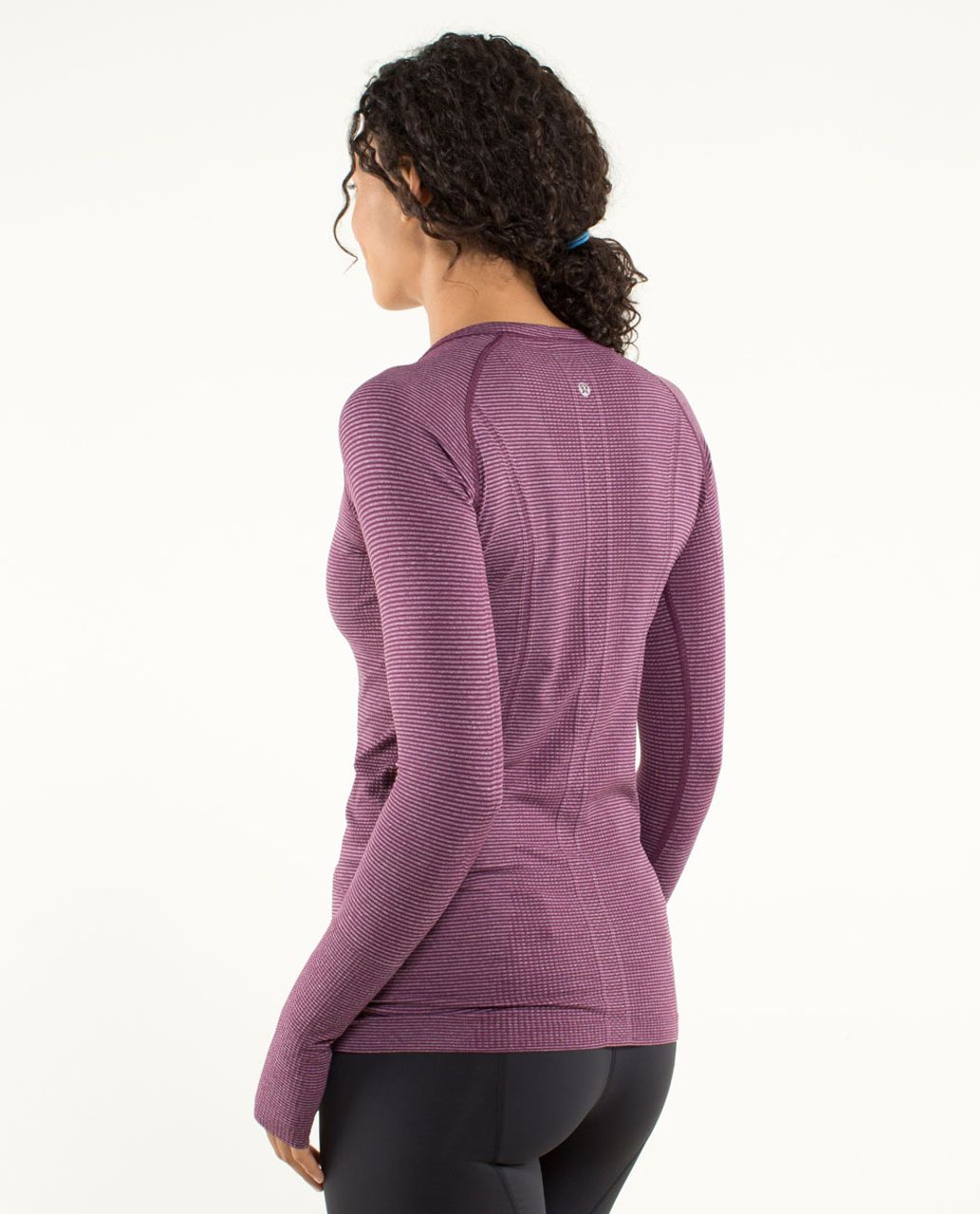 Lululemon Swiftly Tech Long Sleeve Crew Heathered Power Purple size 8