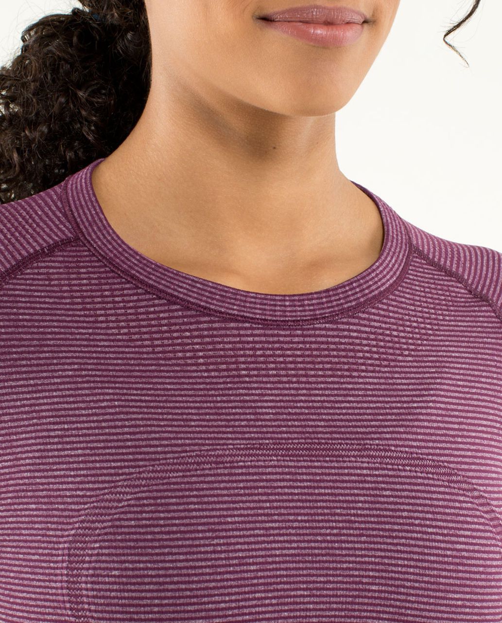 Lululemon Run:  Swiftly Tech Long Sleeve - Heathered Plum