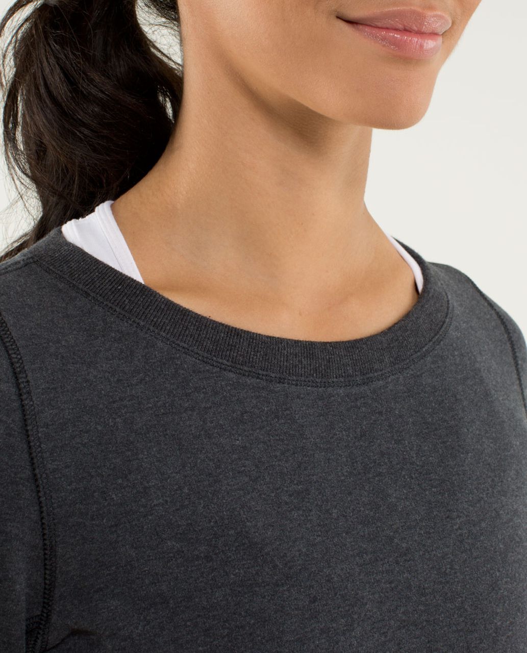 Lululemon Exhalation Pullover - Heathered Black / Black / Heathered Black