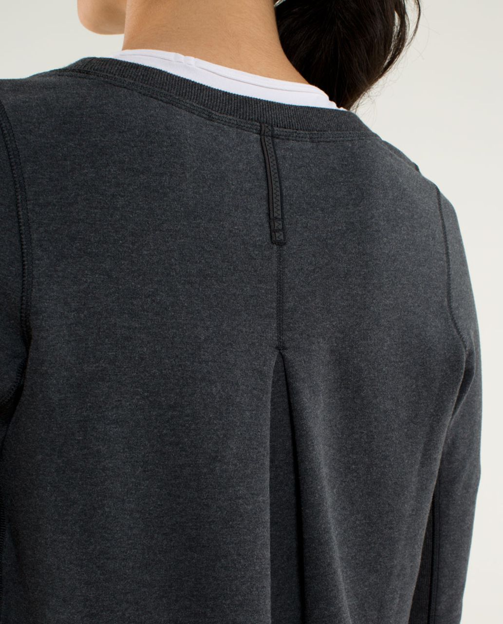 Lululemon Exhalation Pullover - Heathered Black / Black / Heathered Black