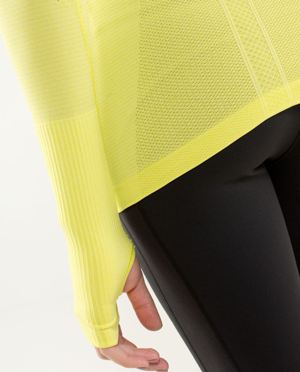 Lululemon Run:  Swiftly Tech Long Sleeve - Heathered Split Pea