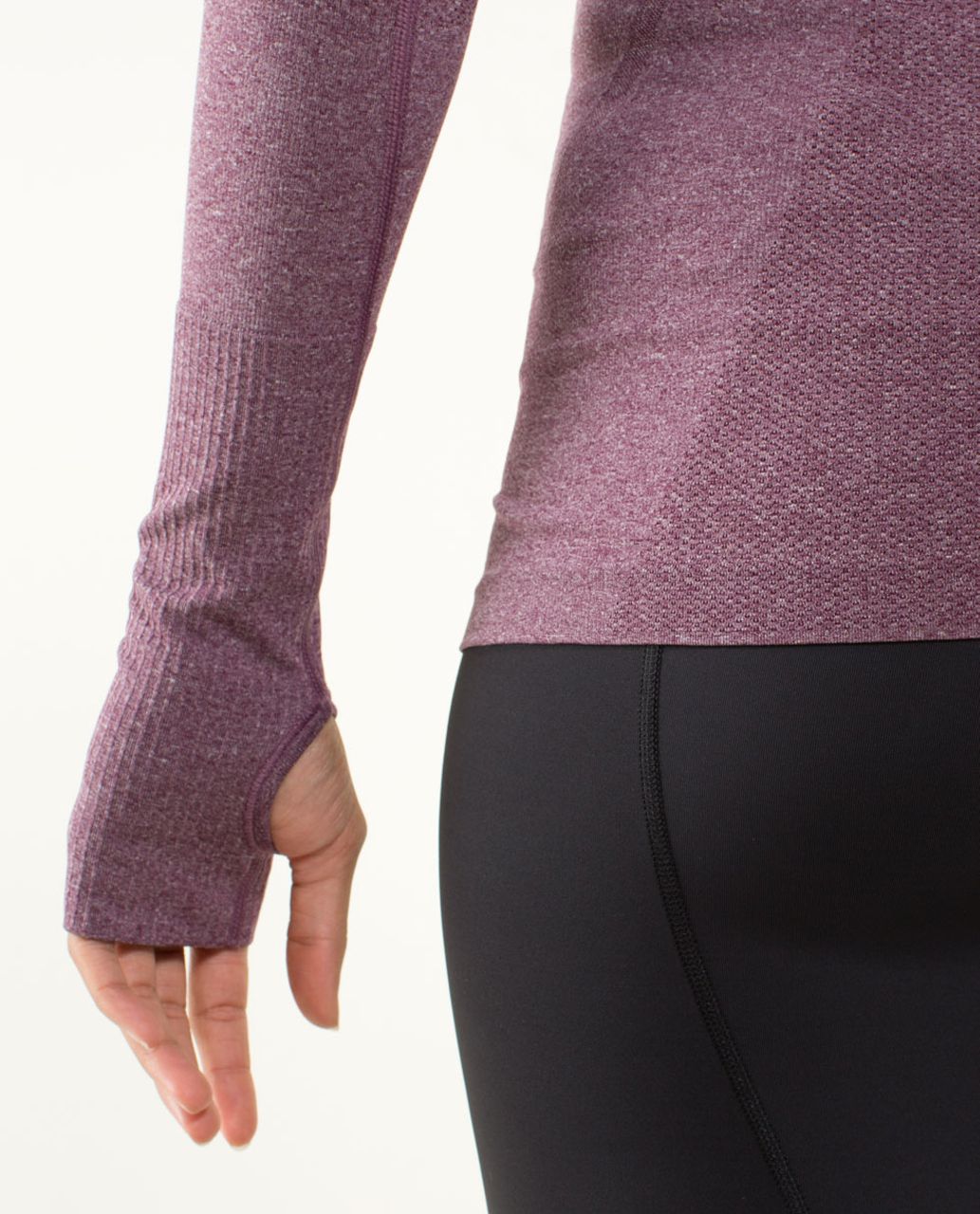 Lululemon Run:  Swiftly Tech 1/2 Zip - Heathered Plum